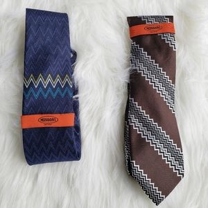NEW (2) Missoni Ties